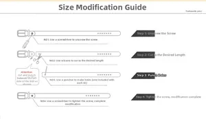 Guide for adjusting length of women's leather belt with screw and punching tools