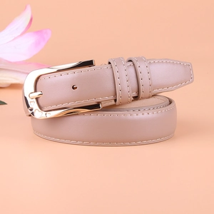 Ceinture Femme en Cuir PU Mode Élégante Fine Avec Boucle en Alliage Cœur Découpé Léopard Unie Polyvalente