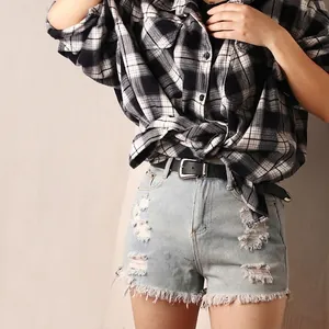 Ceinture vintage en cuir PU pour femme avec boucle gravée sur short et chemise