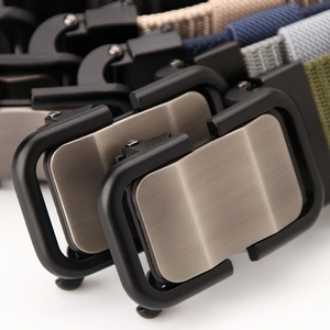 Ceinture tactique en nylon avec boucle automatique en métal en plusieurs couleurs