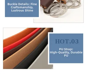 Detail of silver textured double ring buckle and multi-color PU leather belts for women