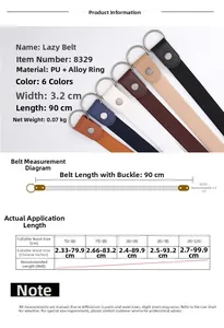 Tableau des tailles détaillé pour la ceinture élastique avec mesures et guide de taille