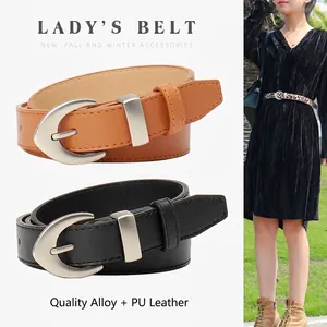 Women Leopard Print Faux Leather Belt Fashion Alloy Heart Pin Buckle Versatile Waist Belt For Dresses Jeans Lady Accessory