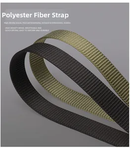 Close-up of black and olive green heavy-duty nylon tactical belts with thick weave