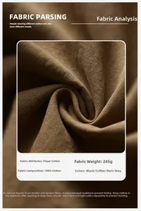 Macro shot of 245g pique cotton fabric in brown showing breathable honeycomb texture