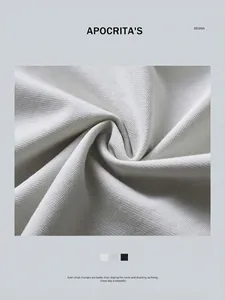 Camiseta de hombre de manga corta gris claro en algodón piqué con textura transpirable