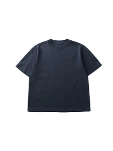 Men's loose fit crew neck short sleeve T-shirt in heavy cotton plain charcoal grey