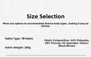 Dettagli tecnici del tessuto TR per pantaloni da uomo in misto poliestere e viscosa premium