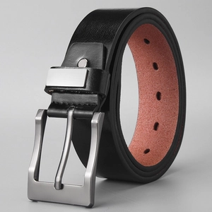 Men's Retro PU Leather Belt With Alloy Pin Buckle Casual Business Vintage Waistband For Youth Men Fashion Accessories