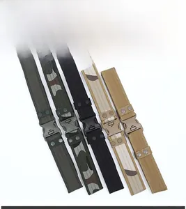 Présentation de ceintures tactiques camouflage avec tissage nano et boucles à dégagement rapide