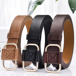 Minimalist Women PU Leather Belt With Alloy Buckle Holeless Litchi Grain Waistband For Jeans Daily Commute Decorative Belt