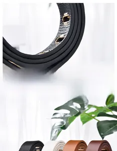 Détail de ceintures en cuir pour femmes avec œillets métalliques vintage en quatre coloris