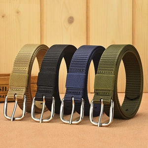 Women's Slim Woven Canvas Belt With Alloy Pin Buckle Casual Outdoor Tactical Braided Waist Strap For Jeans Dresses