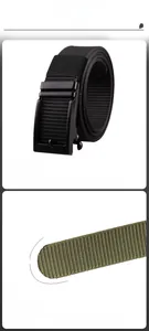 Detailed macro view of laser-cut nylon tactical belt edges with clean finish