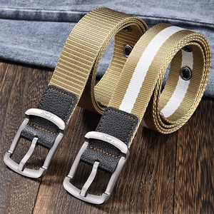 Canvas-Gürtel für Damen und Herren mit Metallschnalle für Freizeit und Outdoor-Mode