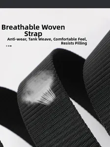Close-up of breathable tank-weave canvas belt fabric with durable and soft texture
