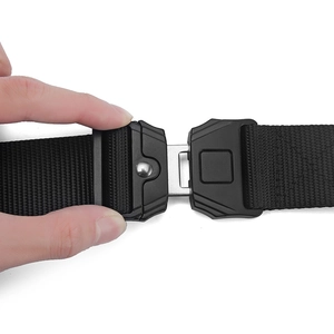 Tactical nylon web belt with durable quick-release alloy buckle for outdoor activities