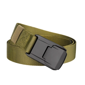 Cintura tattica da uomo in nylon con fibbia nera in lega di alluminio verde militare