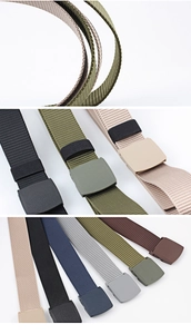 Detail van tactische nylon riemen met duurzame kunststof gespen in diverse kleuren