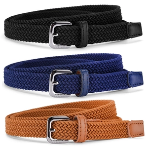 Unisex Elastische Geweven Riem Casual Canvas Heupgurt Met Legering Gespsluiting Eenvoudige Stijl Gevlochten Riem Voor Heren Dames Mode Accessoire