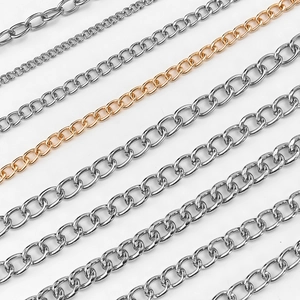 Ensemble de chaînes à maillons O polies en argent et or pour pantalons hip-hop et bijoux