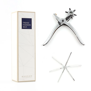 Set di Punzonatrici Professionali per Cuoio Pinza a Fustella Rotante per Progetti Fai-da-te Strumenti per la Lavorazione del Cuoio Con Scatola