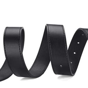 Women's black leather belt with square buckle and rhinestone details for daily fashion wear