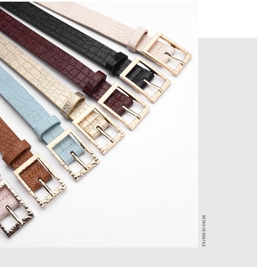 Ceintures vintage françaises à texture pierre et boucle dorée en plusieurs coloris