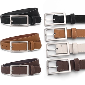Dames Minimalistische Vintage Gesp Riem Hoogwaardige PU Leren Tailleriem Voor Jeans Casual Jurk Decoratieve Accessoire