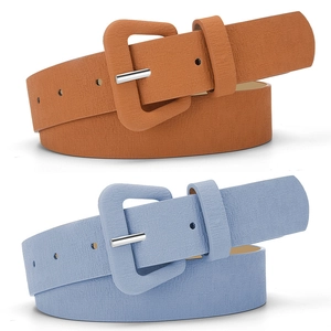 Korean Style Wrapped Buckle Women Belt Fashion Ins Simple Versatile Retro PU Leather Waist Belt Decorative Accessories