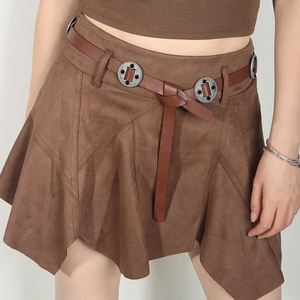 Ceinture Nouée Style Ethnique Vintage pour Femmes Concho en Métal Sculpté Similicuir PU Taille Mince Bohémienne Accessoire Décontracté