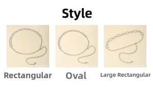 Detailed comparison of three sparkling rhinestone silver chain belts for elegant dresses