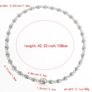Chaîne de taille rétro en argent pour robes avec dimensions et détails gravés bohèmes