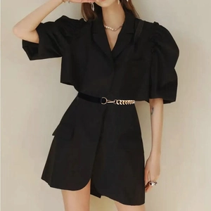 Women Fashion Thin Belt Knot Decoration Polyester Alloy Metal Chain Buckle Elegant Waistband Versatile Accessory For Dress