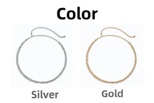 Detaillierter Vergleich von Vintage-Taillenketten in poliertem Gold- und Silber-Finish