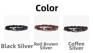 Tre colori di cinture in ecopelle con borchie a stella e fibbia in metallo stile Y2K