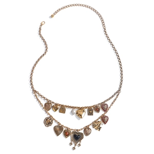 Vintage gold multilayer heart pendant waist chain for dresses and jeans styling