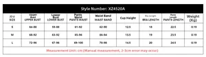 Tableau des tailles détaillé pour ensemble de lingerie 5 pièces incluant buste et taille