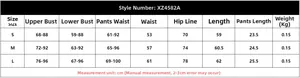 Detailed size chart in cm for sexy lingerie sets including bust and waist measurements