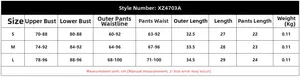 Detailed size chart for black sheer mesh lingerie set including bust and waist measurements
