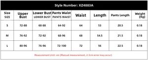 Tableau des tailles détaillé pour ensemble de lingerie sexy avec mesures de poitrine