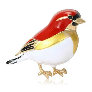 Mode Legierung Vogel Brosche Elegante Tier Reversnadel Für Damen Mantel Anzug Süße Bunte Vogel Abzeichen Schmuck Geschenk