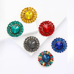 Eleganter Legierung Strass Blumen Brosche Für Damen Mode Funkelnde Florale Korsett-Nadel Für Anzug Kleid Hochzeit Bankett Schmuck