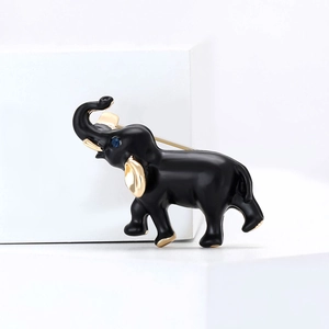 Spilla a Forma di Elefante in Smalto Vintage per Uomo Donna Moda Lega Strass Spilla Animale Gioielli Regalo per Decorazione Abito