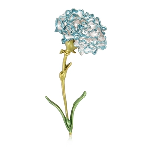 Spilla a Forma di Garofano in Lega di Smalto alla Moda per Donna Stile Pastorale Spilla Floreale Regalo per la Festa della Mamma Accessorio per Gioielli
