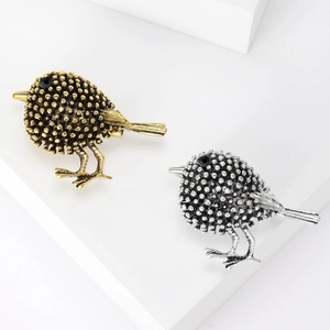 Broche Colibri en Alliage Vintage pour Femmes Épingle Oiseau en Strass pour Costumes Robes Accessoires Bijoux de Mode Animal