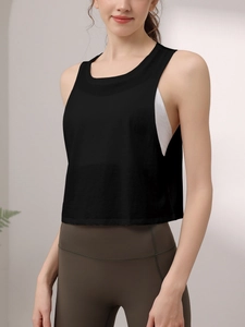 Atmungsaktives Damen Sport-Top aus Tencel-Baumwolle für Yoga und Fitnesstraining