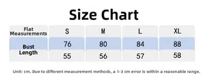 Size chart for slim fit nylon jacquard yoga vest showing bust and length measurements