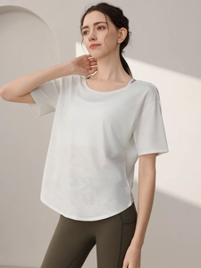 Women Camouflage Burnout Sports T-Shirt Loose Quick Drying Breathable Yoga Gym Workout Top