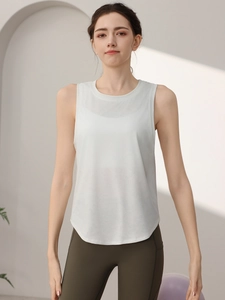 Débardeur de sport blanc pour femmes en maille camouflage pour course et fitness